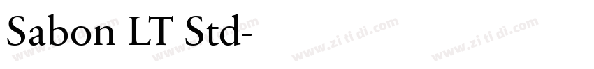 Sabon LT Std字体转换